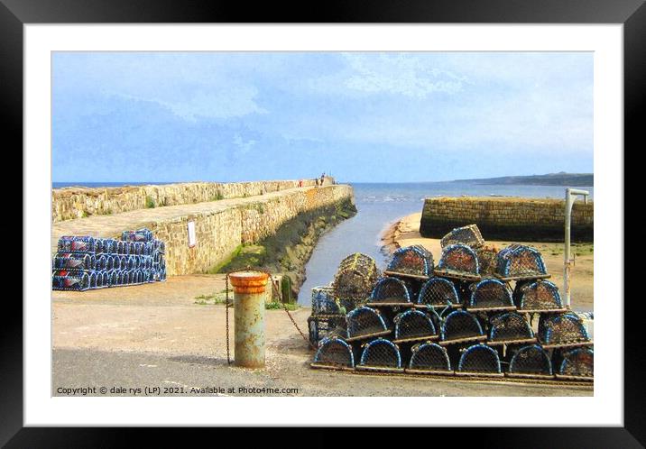 ST.ANDREWS HARBOR saint andrews Framed Mounted Print by dale rys (LP)