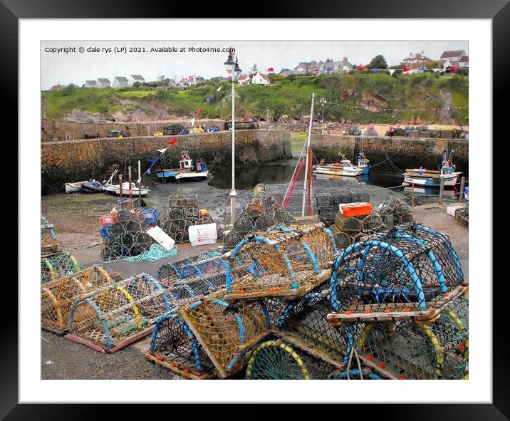 crail harbor Framed Mounted Print by dale rys (LP)