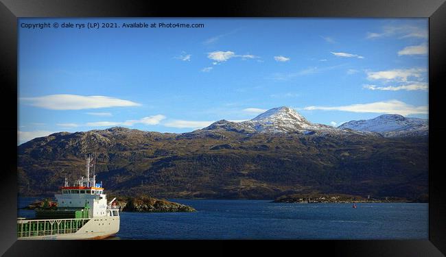 view from kyle of lochalsh Framed Print by dale rys (LP)