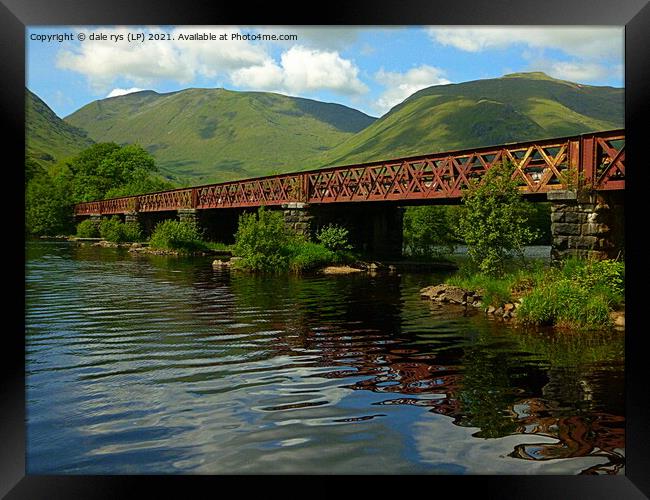 loch awe rail bridge argyll and bute Framed Print by dale rys (LP)