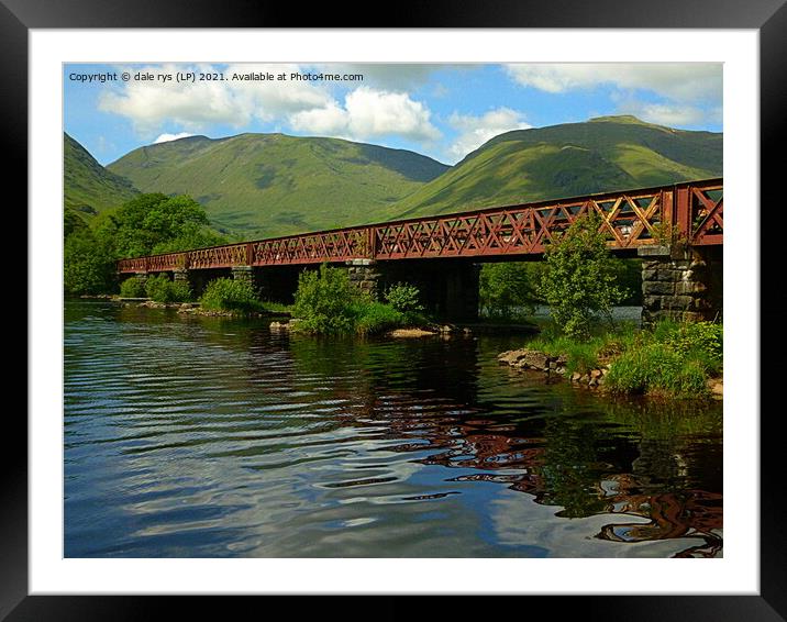 loch awe rail bridge argyll and bute Framed Mounted Print by dale rys (LP)