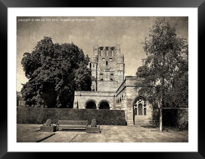 KELSO ABBEY Framed Mounted Print by dale rys (LP)