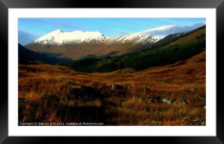 cluanie,highlands Framed Mounted Print by dale rys (LP)