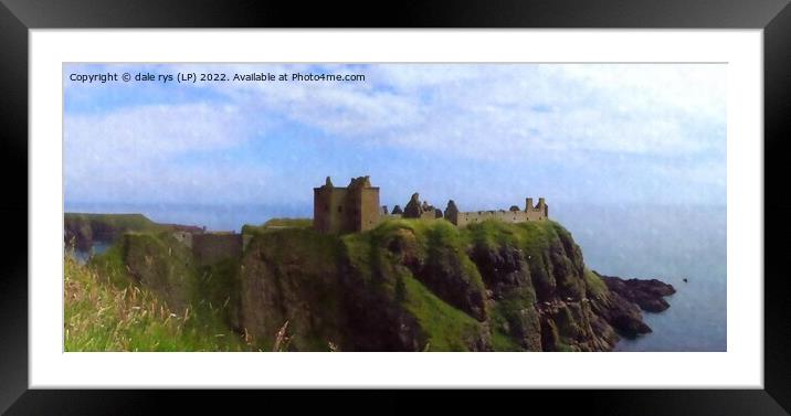 Majestic Dunnottar Castle Framed Mounted Print by dale rys (LP)