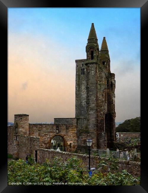 st. andrews cathedral  saint andrews  Framed Print by dale rys (LP)