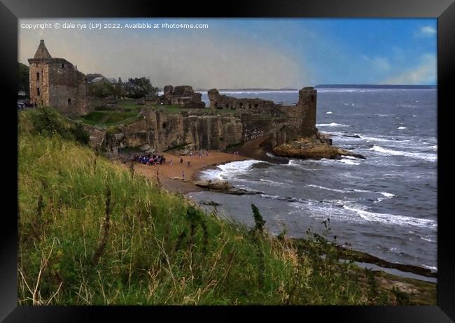 st. andrews castle saint andrews Framed Print by dale rys (LP)