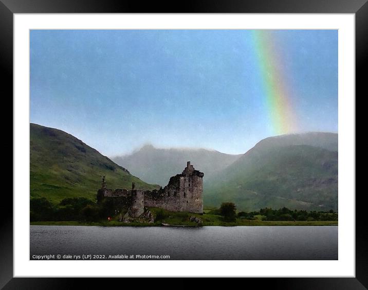 Kilchurn castle.. Loch Awe argyll and bute Framed Mounted Print by dale rys (LP)