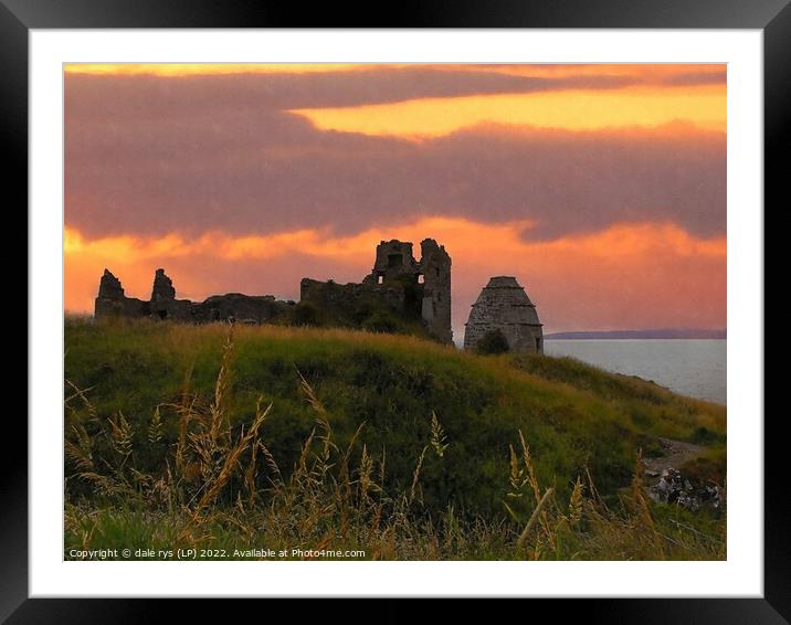 dunure castle  Framed Mounted Print by dale rys (LP)