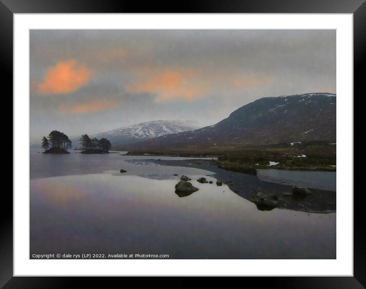 loch ossian  Framed Mounted Print by dale rys (LP)