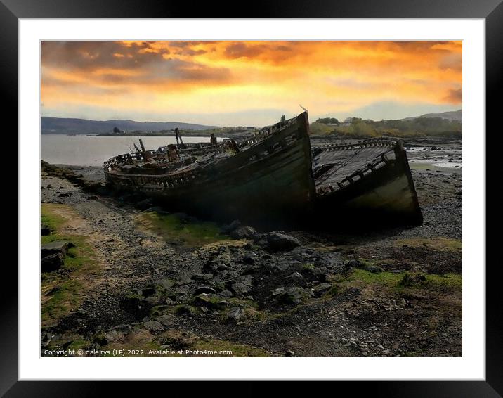 3 wrecks isle of mull or the 3 ladies argyll and b Framed Mounted Print by dale rys (LP)