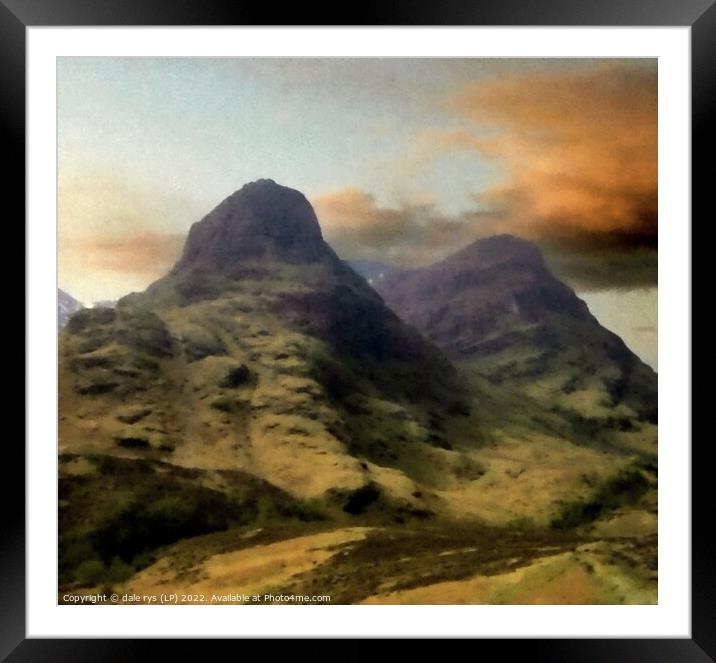 3 sister's glencoe Framed Mounted Print by dale rys (LP)