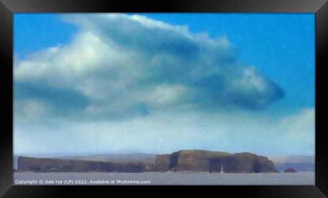 isle of staffa argyll and bute Framed Print by dale rys (LP)