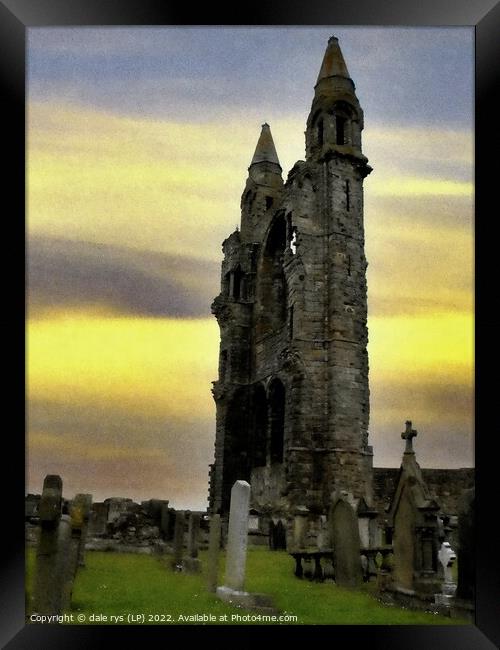 st. andrews cathedral saint andrews Framed Print by dale rys (LP)