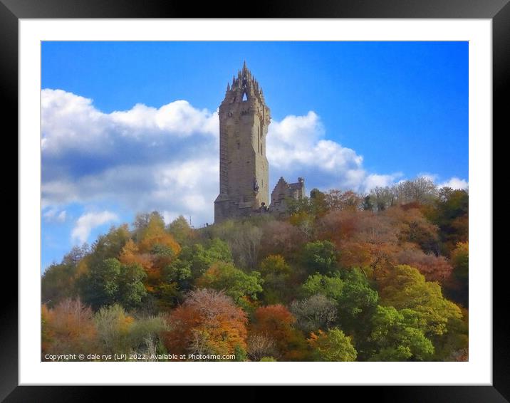 wallace monument stirling Framed Mounted Print by dale rys (LP)