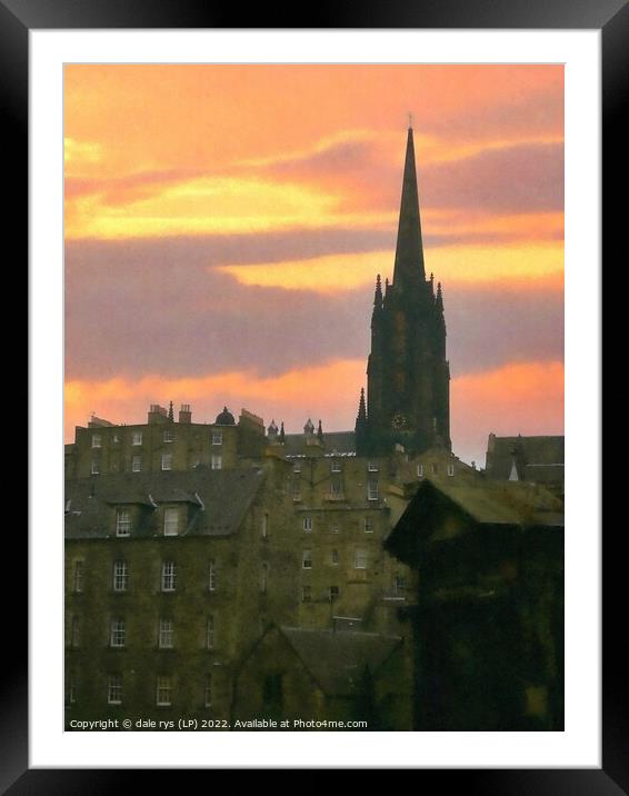 EDINBURGH OLD TOWN Framed Mounted Print by dale rys (LP)