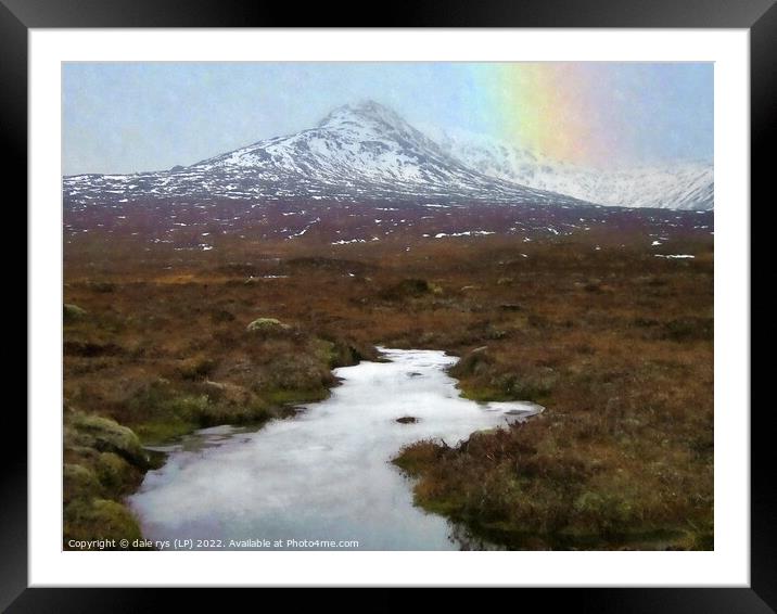 winter rainbow Framed Mounted Print by dale rys (LP)