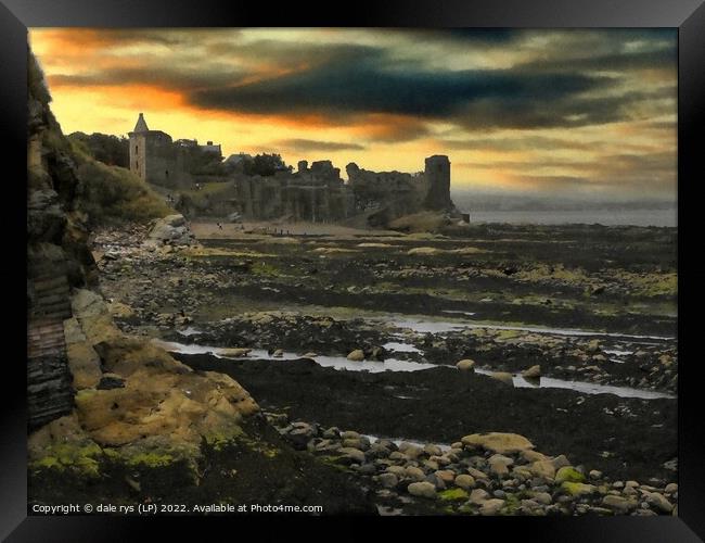 st. andrews castle   Framed Print by dale rys (LP)