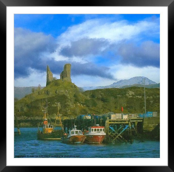 ruins of Caisteal Maol  Framed Mounted Print by dale rys (LP)