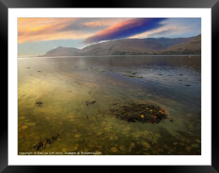 loch linnhe fort william Framed Mounted Print by dale rys (LP)