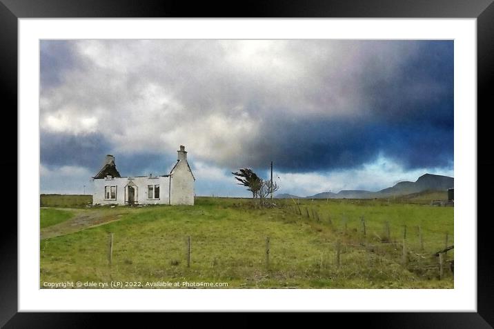 roofless on the isle of skye Framed Mounted Print by dale rys (LP)
