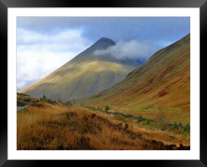 entering bridge of orchy Framed Mounted Print by dale rys (LP)