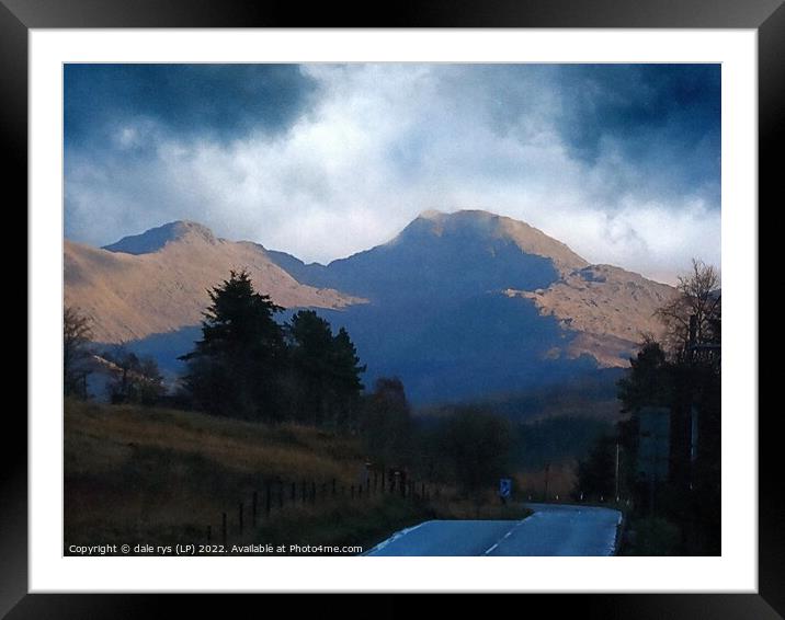 tyndrum scotland   Framed Mounted Print by dale rys (LP)
