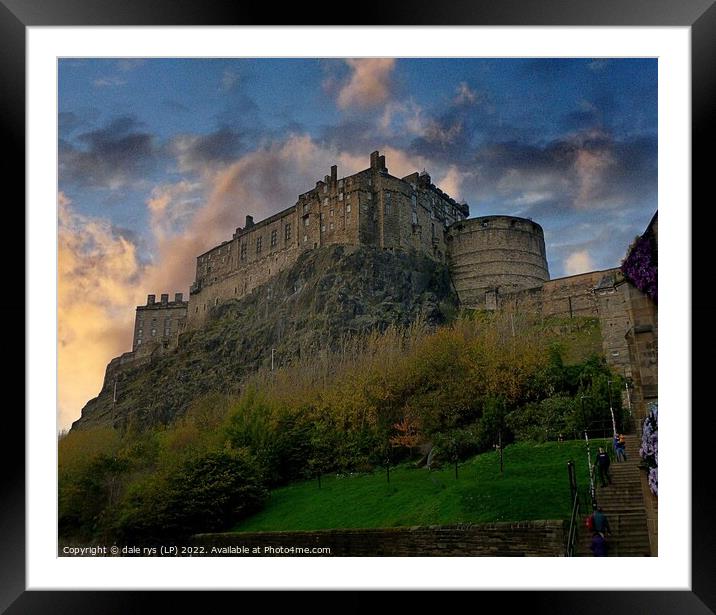 Edinburgh Castle Framed Mounted Print by dale rys (LP)