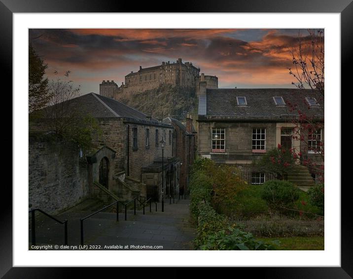 VENNEL STEPS-EDINBURGH Framed Mounted Print by dale rys (LP)