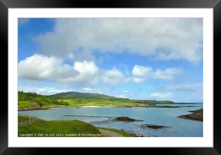 isle of eigg Framed Mounted Print by dale rys (LP)