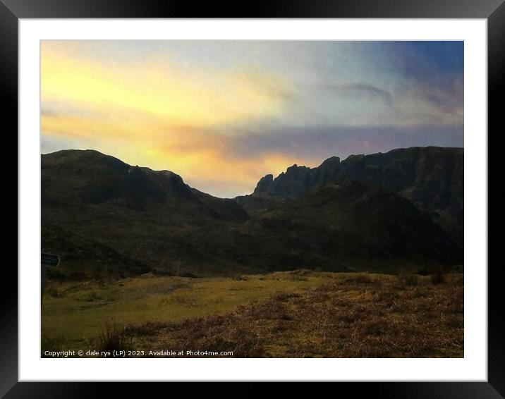 Outdoor mountain on SKYE Framed Mounted Print by dale rys (LP)