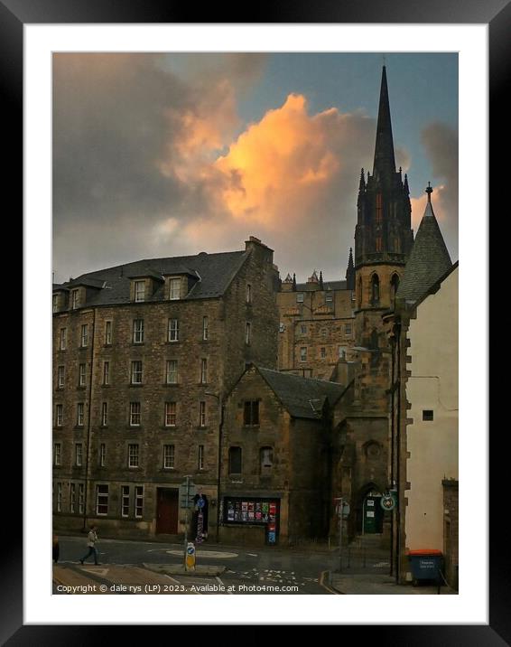 old town EDINBURGH Framed Mounted Print by dale rys (LP)