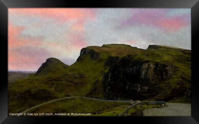 Verdant Peaks: Nature's Serene Majesty SKYE QUIRAI Framed Print by dale rys (LP)