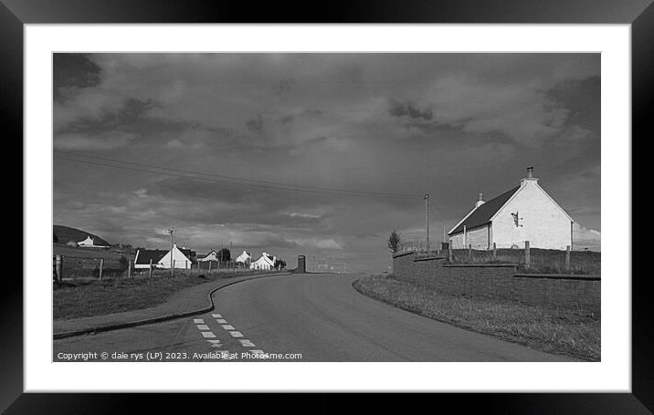 Ancestral Homestead Beneath Stormy Skies Framed Mounted Print by dale rys (LP)