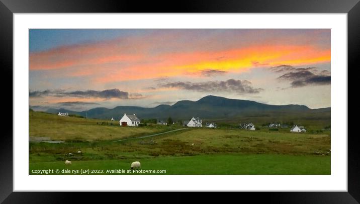 Idyllic Sun-Kissed Countryside isle of skye Framed Mounted Print by dale rys (LP)