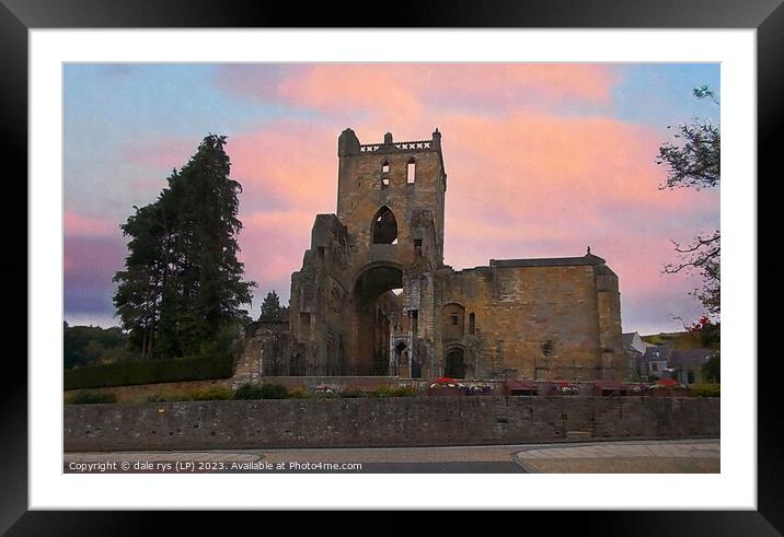 JEDBURGH ABBEY Framed Mounted Print by dale rys (LP)