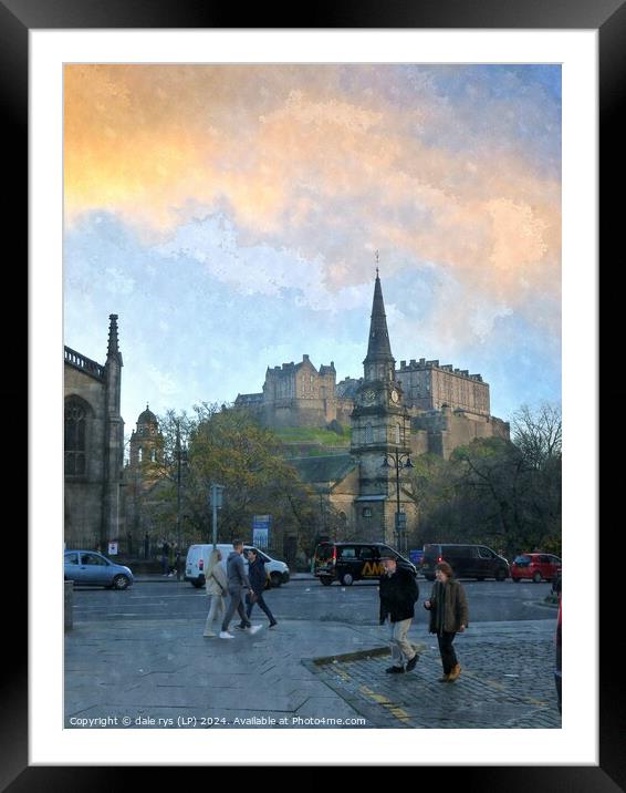 Edinburgh city life Framed Mounted Print by dale rys (LP)