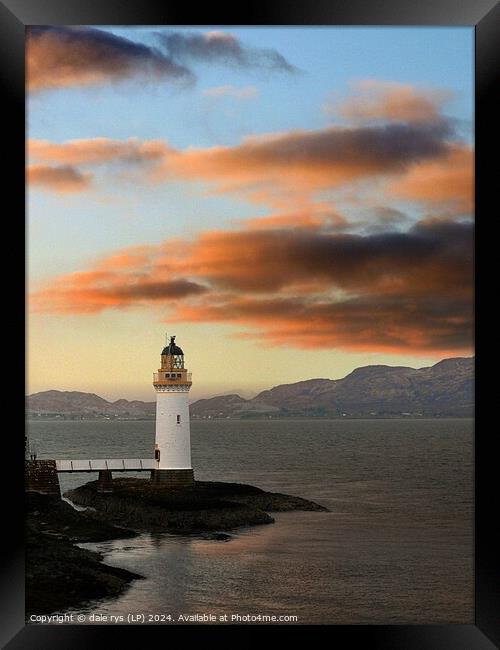 TOBERMORY MULL LIGHTHOUSE Framed Print by dale rys (LP)