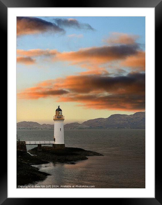 TOBERMORY MULL LIGHTHOUSE Framed Mounted Print by dale rys (LP)