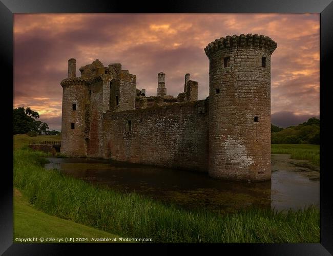 Caerlaverock Castle Framed Print by dale rys (LP)