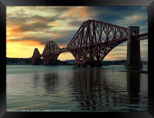 MAJESTIC Forth RAIL Bridge Framed Print by dale rys (LP)