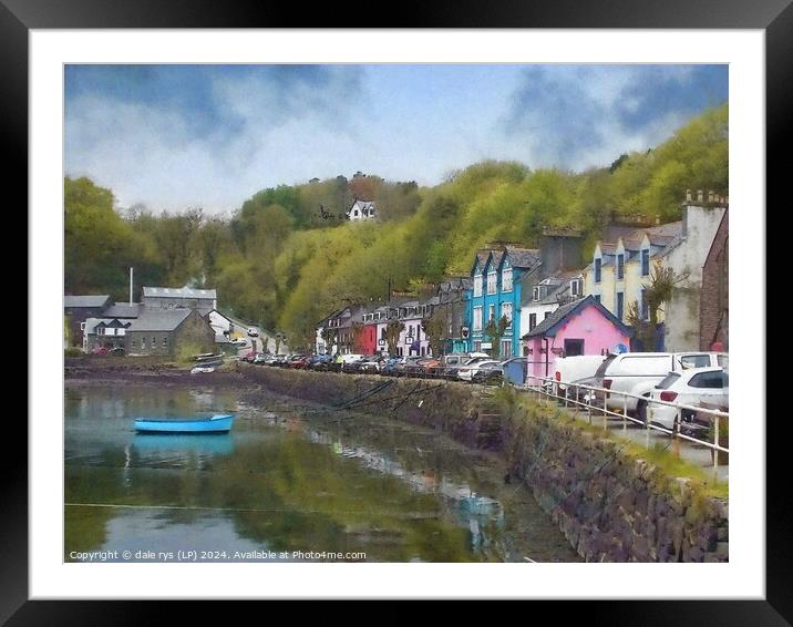 MOODY TOBERMORY ISLE OF MULL SCOTLAND Framed Mounted Print by dale rys (LP)
