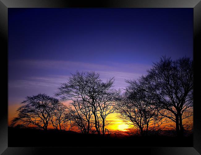 SUNSET FROM HIGH Framed Print by dale rys (LP)