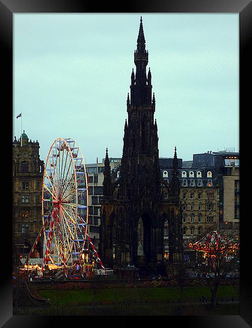 edinburgh christmas Framed Print by dale rys (LP)