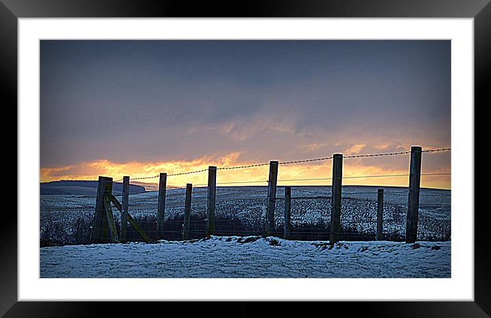 winters freeze Framed Mounted Print by dale rys (LP)