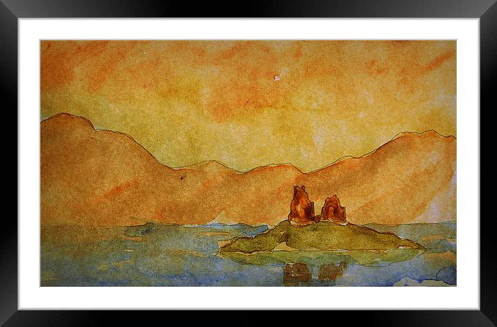 highlands Framed Mounted Print by dale rys (LP)