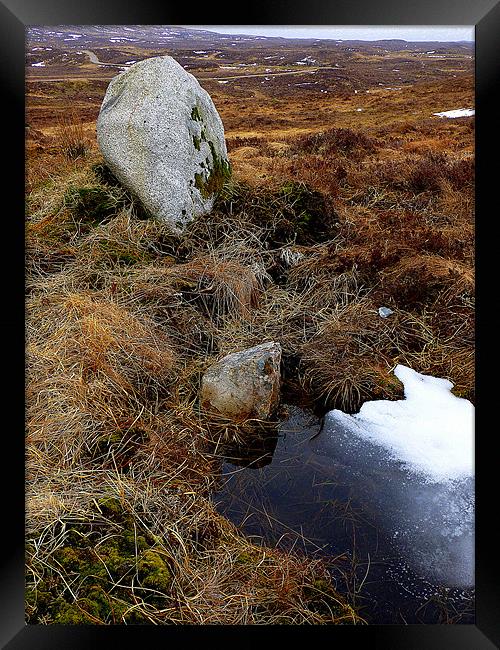 corrour rocks 2 Framed Print by dale rys (LP)