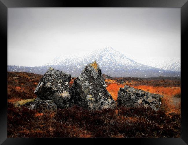 the highland rocks! Framed Print by dale rys (LP)