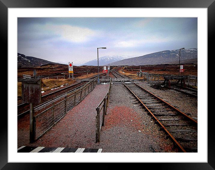 remote corrour station Framed Mounted Print by dale rys (LP)