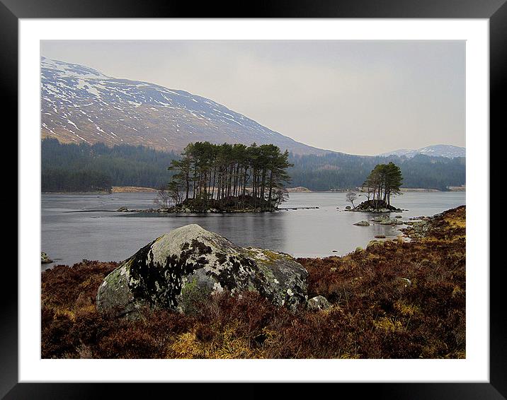 loch ossian 5 Framed Mounted Print by dale rys (LP)