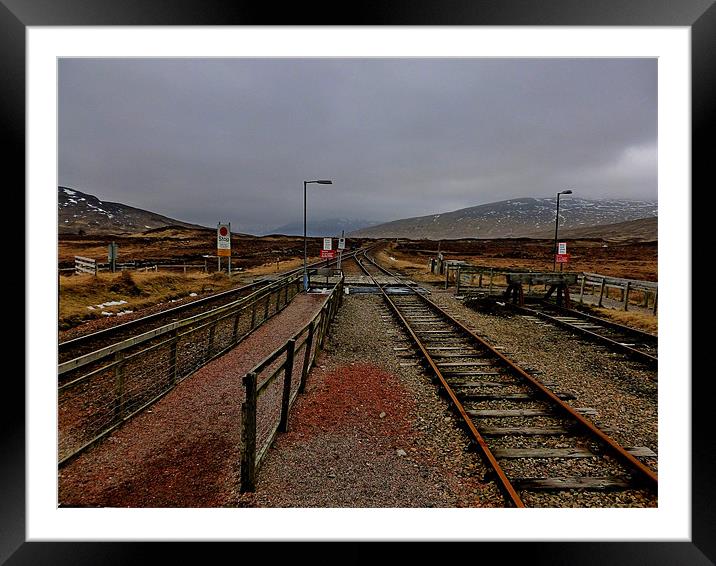 the tracks of corrour Framed Mounted Print by dale rys (LP)